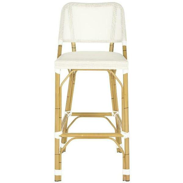 Safavieh Deltana Barstool- Beige - 41.3 x 20 x 17 in. FOX5208C